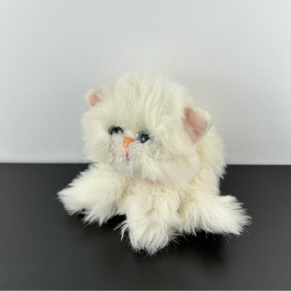 Tyco Kitty Kitty Kittens Purring Snowball White Cat Plh Stuffed Animal 1996 - Picture 1 of 7